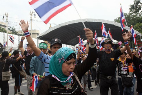 Biểu tình ở Thái Lan: Tường thuật của PV Infonet từ Bangkok - ảnh 4