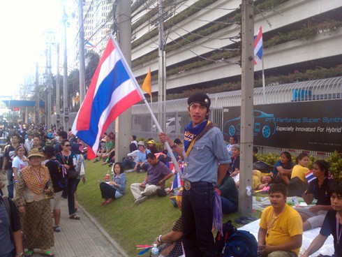 Phóng viên Infonet cập nhật tình hình biểu tình ở Bangkok - ảnh 12