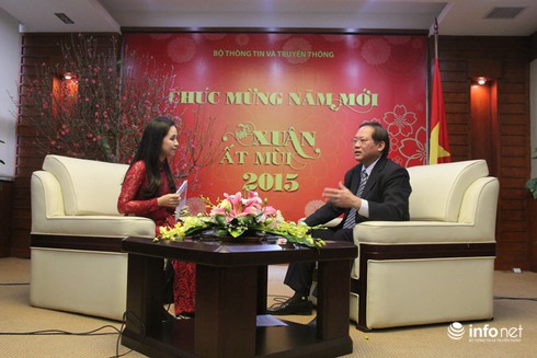 Thứ trưởng Trương Minh Tuấn trao đổi với báo chí nhân dịp đầu Xuân Ất Mùi - ảnh 1