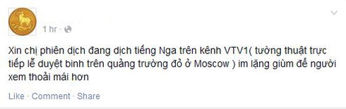 Khán giả bức xúc với “thảm họa dịch” trên VTV 1 trong lễ duyệt binh Nga - ảnh 4