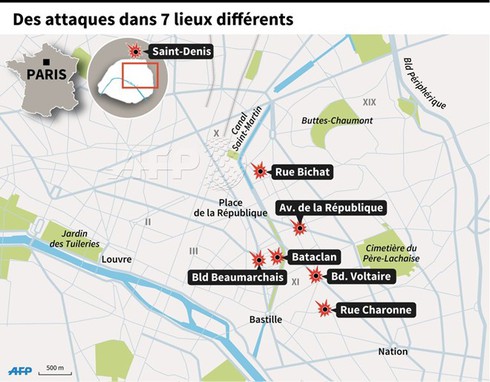 Toàn cảnh vụ khủng bố liên hoàn ở Paris ngày 13/11/2015 - ảnh 3