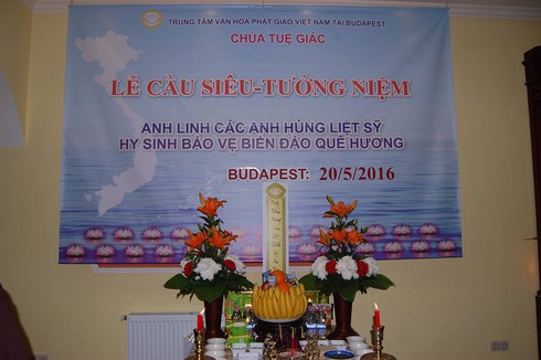 Người Việt tại Hungary cầu siêu tri ân các anh hùng hy sinh vì biển đảo Tổ Quốc - ảnh 5
