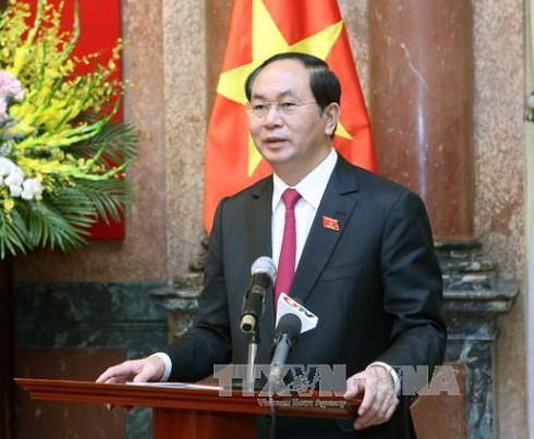 Chủ tịch nước gặp mặt đại biểu tiêu biểu ngành than - ảnh 1