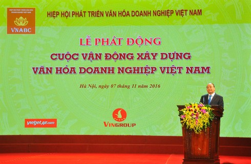 Thủ tướng phát động Cuộc vận động “Xây dựng văn hóa doanh nghiệp Việt Nam” - ảnh 1