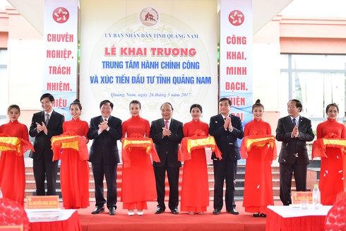 Khai trương Trung tâm Hành chính công và Xúc tiến đầu tư Quảng Nam - ảnh 1