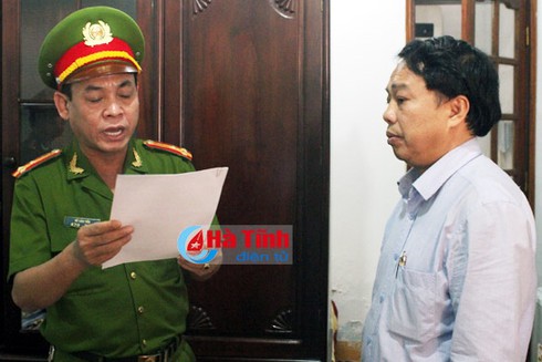 Hà Tĩnh: Khám xét nhà nguyên Chủ tịch UBND huyện Kỳ Anh - ảnh 1