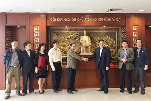 Bộ trưởng Nguyễn Bắc Son kiểm tra tiến độ dự án trụ sở Cục Tần số vô tuyến điện - ảnh 1