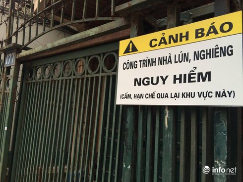 Nhà nghiêng sắp sập kinh hãi ở Ô Chợ Dừa: Quyết liệt xử lý - ảnh 3