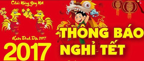 Lịch nghỉ Tết Nguyên đán Bính Thân 2017 chính thức - ảnh 1