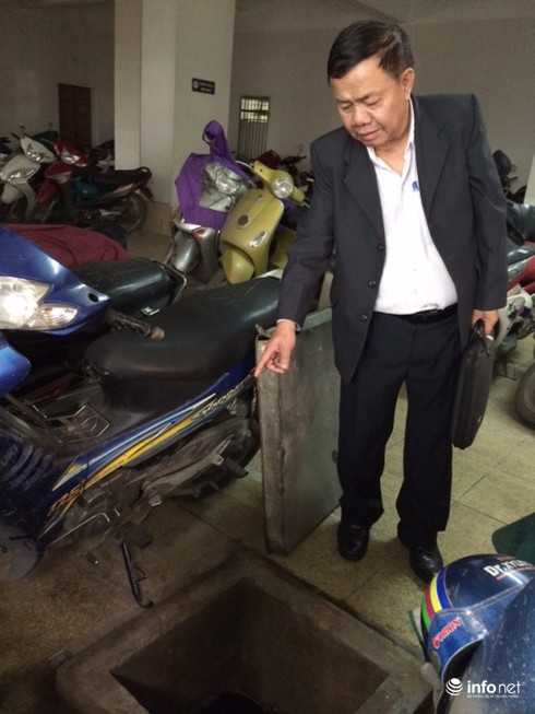 Hãi hùng bể nước chung cư bị ngấm nước bể phốt, bốc mùi nồng nặc - ảnh 2