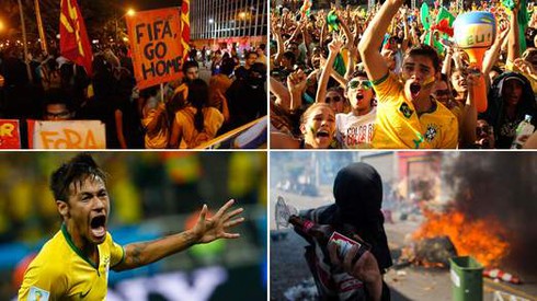 Khai mạc World Cup: Brazil, chiến thắng và những cuộc biểu tình đỏ lửa - ảnh 1
