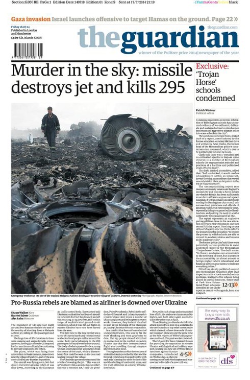 MH17: Báo chí phương Tây đồng loạt đổ lỗi cho Nga - ảnh 6