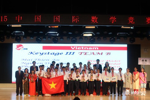 Việt Nam giành giải nhất toàn đoàn kỳ thi Toán học trẻ Quốc tế CIMC 2015 - ảnh 1
