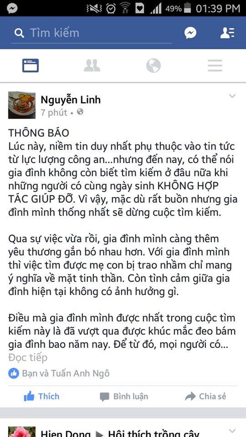 Vụ trao nhầm con 42 năm: Gia đình cạn đường tìm kiếm - ảnh 1