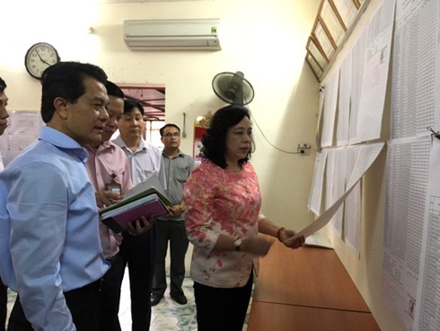 Phó Bí thư Thường trực Thành ủy Hà Nội kiểm tra công tác chuẩn bị bầu cử - ảnh 1