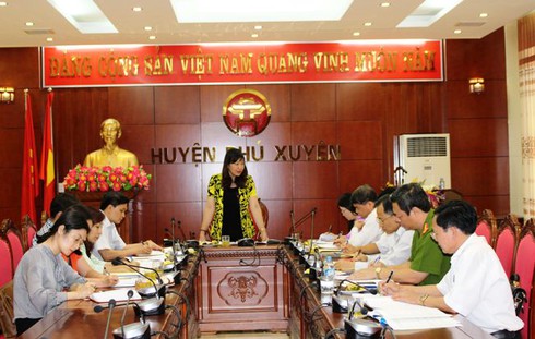 Hà Nội kiểm tra công tác bầu cử tại huyện Phú Xuyên - ảnh 1