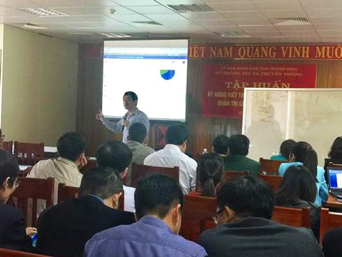 Quảng Ninh tập huấn viết tin, bài Cổng thông tin điện tử - ảnh 1