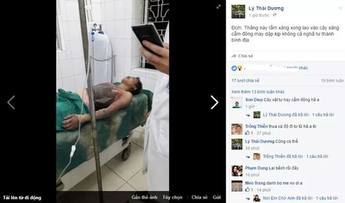 Chồng tẩm xăng tự thiêu vì vợ không về nhà - ảnh 1