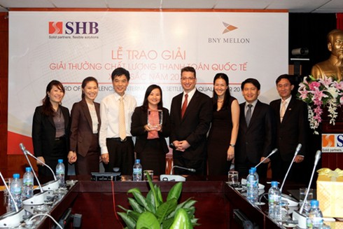 SHB lần thứ 3 nhận giải thưởng thanh toán quốc tế xuất sắc - ảnh 1