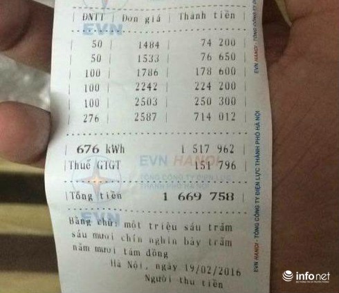 Choáng váng vì tiền điện tăng sốc - ảnh 1