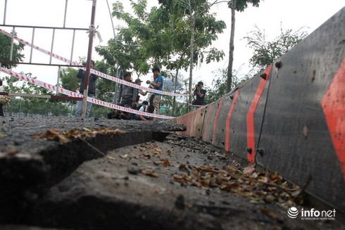 Hố ga nổ như bom giữa đường Trường Sa - ảnh 3