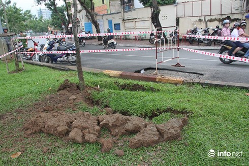 Hố ga nổ như bom giữa đường Trường Sa - ảnh 2