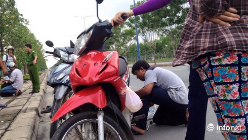 TP.HCM: 2kg đinh và hàng chục xe máy