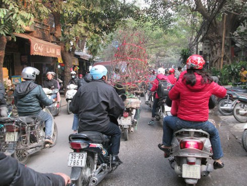 Dân HN đổ xô sắm tết, siêu thị