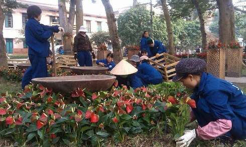 “Trái tim” Hà Nội rộn ràng nhịp Tết - ảnh 1