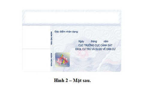 Bộ Công an công bố hình dáng, quy cách thẻ căn cước công dân - ảnh 2