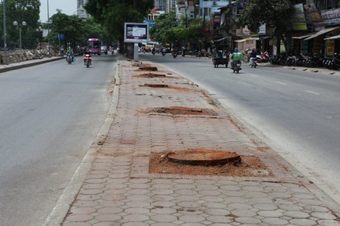 Hà Nội lại chặt cây để triển khai tuyến đường sắt Nhổn – Ga Hà Nội - ảnh 1