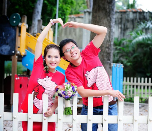 Bộ ảnh cưới lãng mạn của hoa khôi cờ vây - ảnh 1