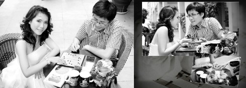 Bộ ảnh cưới lãng mạn của hoa khôi cờ vây - ảnh 5