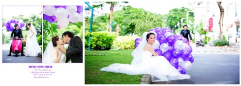 Bộ ảnh cưới lãng mạn của hoa khôi cờ vây - ảnh 3