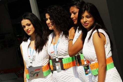 Người đẹp Ấn Độ rạng rỡ trong ngày Sebastian Vettel lập kỷ lục