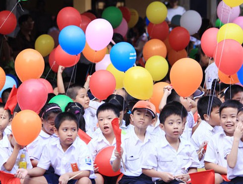 Trời mưa, nhiều trường hoãn lễ khai giảng - ảnh 1