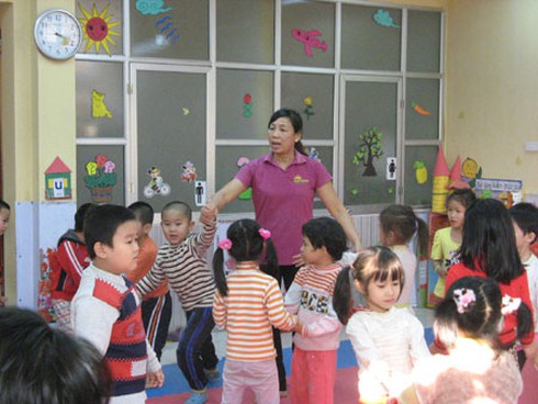 Hà Nội: Phổ cập giáo dục mầm non vượt kế hoạch - ảnh 1