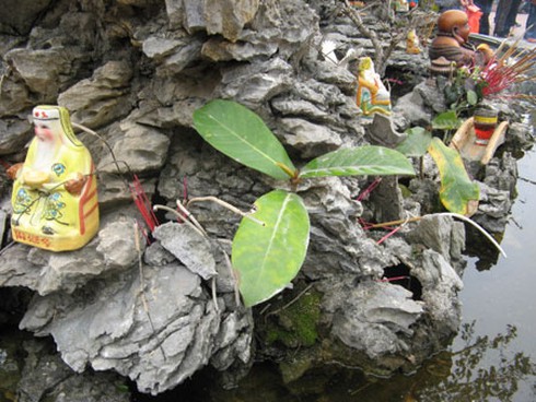 Dân cắm hương xin lộc lung tung khắp Bia Bà - ảnh 14