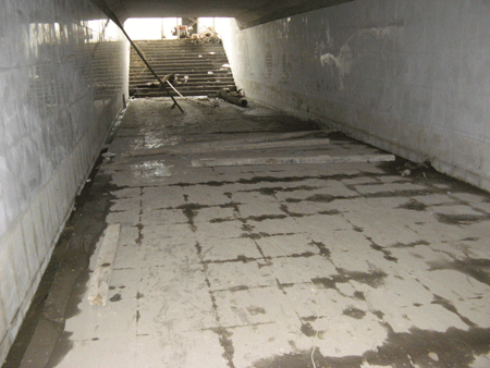 Hầm đi bộ tiền tỷ biến thành ao - ảnh 11