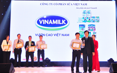 Vinamilk 3 năm liên tiếp được bình chọn thương hiệu