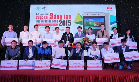 Trao giải cuộc thi “Sáng tạo Ứng dụng Di động 2015” dành cho sinh viên Việt Nam - ảnh 1