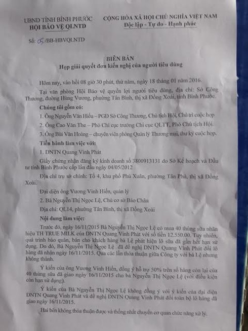 Khách hàng ở Bình Phước không khiếu nại về chất lượng sữa TH true MILK - ảnh 3