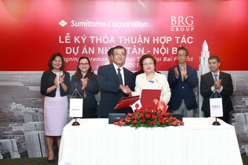 BRG và Sumitomo ký hợp tác phát triển dự án phát triển đô thị Nhật Tân - Nội Bài - ảnh 1