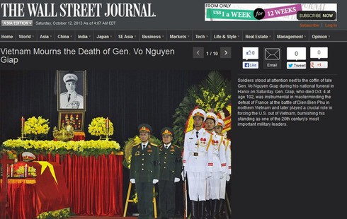 Báo nước ngoài: Lễ tang Đại tướng Võ Nguyên Giáp xúc động hiếm có - ảnh 3