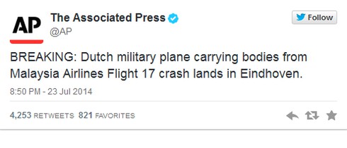 Vụ MH17: Đăng thông tin gây hiểu lầm, AP bị cộng đồng mạng ném đá - ảnh 2