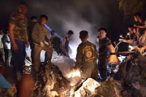 Thái Lan: Rơi trực thăng quân sự, 9 người chết - ảnh 1