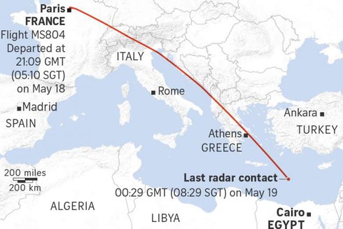 Máy bay Ai Cập rơi ở Địa Trung Hải: Không còn ai sống sót - ảnh 1