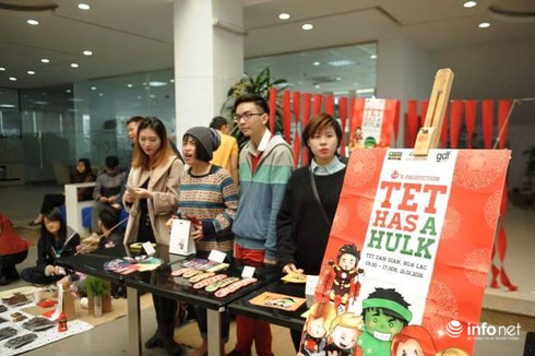 Chợ Tết dân gian độc đáo của học sinh, sinh viên FPT - ảnh 4