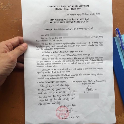 Trả phí cho trường Lương Ngọc Quyến khi chụp ảnh kỷ yếu: Nhiều học sinh bức xúc - ảnh 2