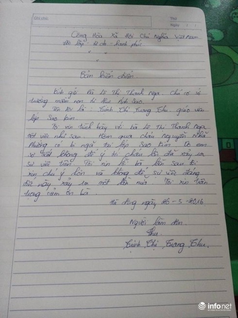 Bé 17 tháng thâm tím mặt khi ở trường mầm non về: Lời trần tình của cô giáo - ảnh 3